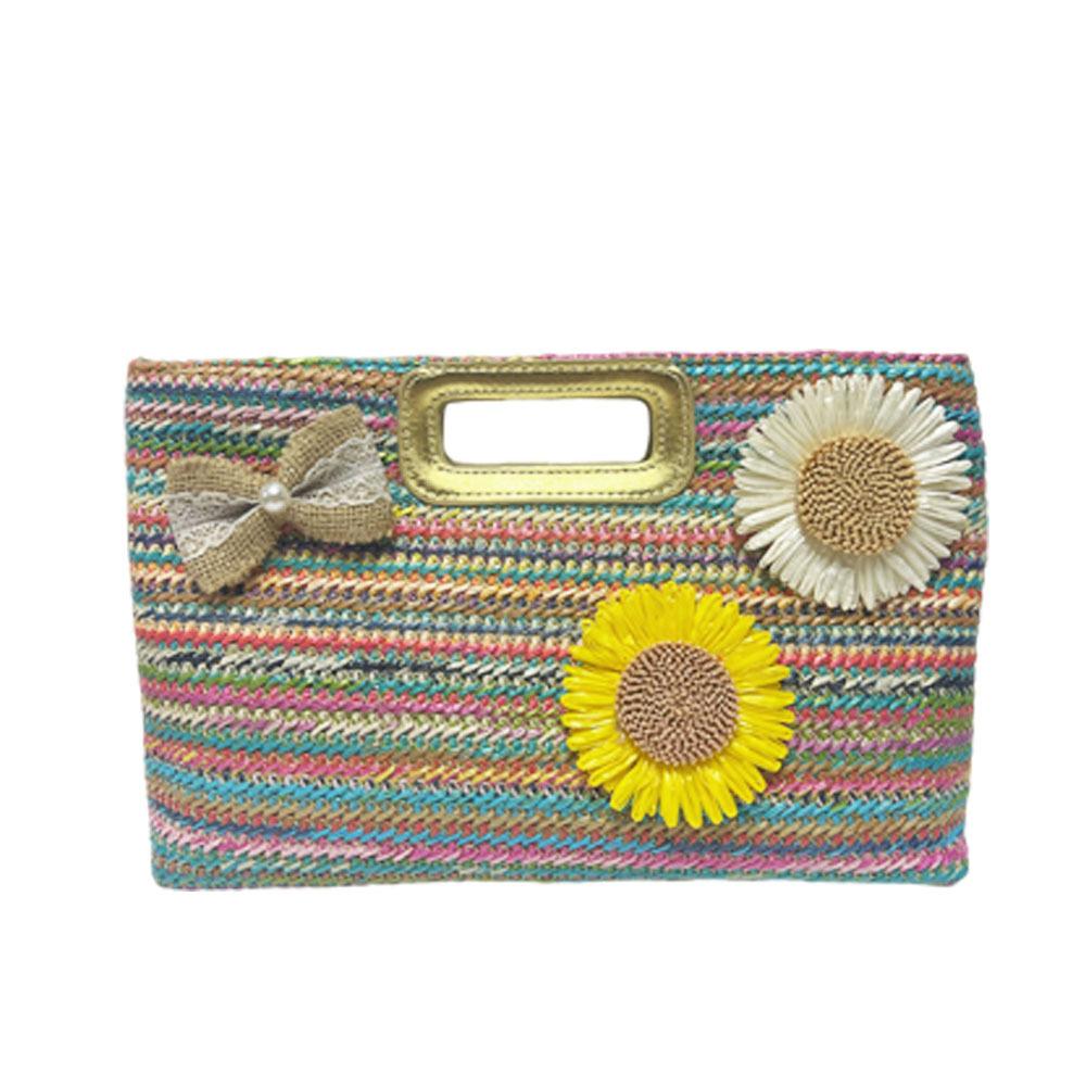 Hand-held Bag with Strap, Single Shoulder Crossbody Bag, Woven Handbag Casually