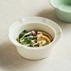 Small Fresh And Simple Ceramic Rice Bowl Creative Solid Color Irregular Small Bowl Household Salad Bowl Tableware Bowl