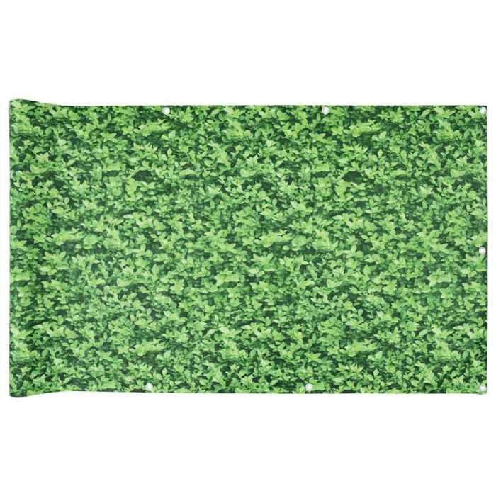 VidaXL Écran d'intimité de balcon aspect de plante vert 500x120 cm PVC, rouleau de clôture, bande de clôture, écran 4005518