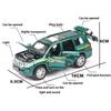 1/32 Scale Prado SUV Diecast Car Model Toy, Pull Back Toy Vehicle with Sound and Light for Kids Toddler Boys Girls Gift Collection