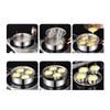 Stainless Steel Non-Stick Egg Poacher Pot With 4 Cups Thickened Multi Purpose Steamer with Steaming Grid Rust Resistant Soup Pot