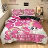 Pinkie Pie Pattern Bedding Home Decoration Birthday Gift ( 1 duvet cover + 2 pillowcase, without core),fan merchandise.
