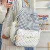 Schoolbag Cute Schoolbag Female Junior High School Mori Backpack Niche High Value Small Fresh Ins Plaid Light Multi-compartment Backpack