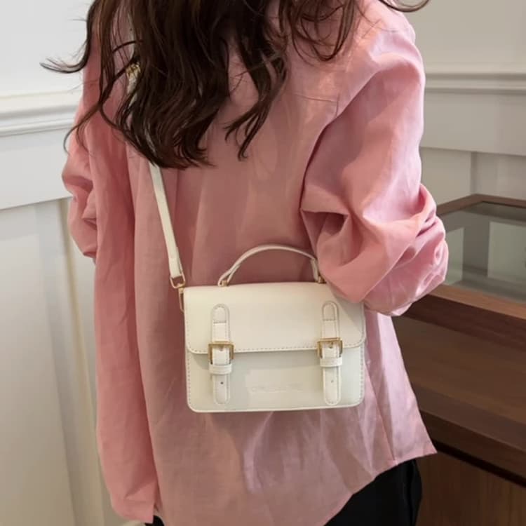 College style ladies flip tote bag messenger bag