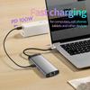 6 In 1 Usb 3.0 Hub Fast Charge HD-MI USB3.0*3 Usb C Hubs RJ45 1000M SD TF Usb C Hub Ethernet