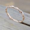 New Twisted Ring - Rose Gold Minimalist Finger Ring Jewelry