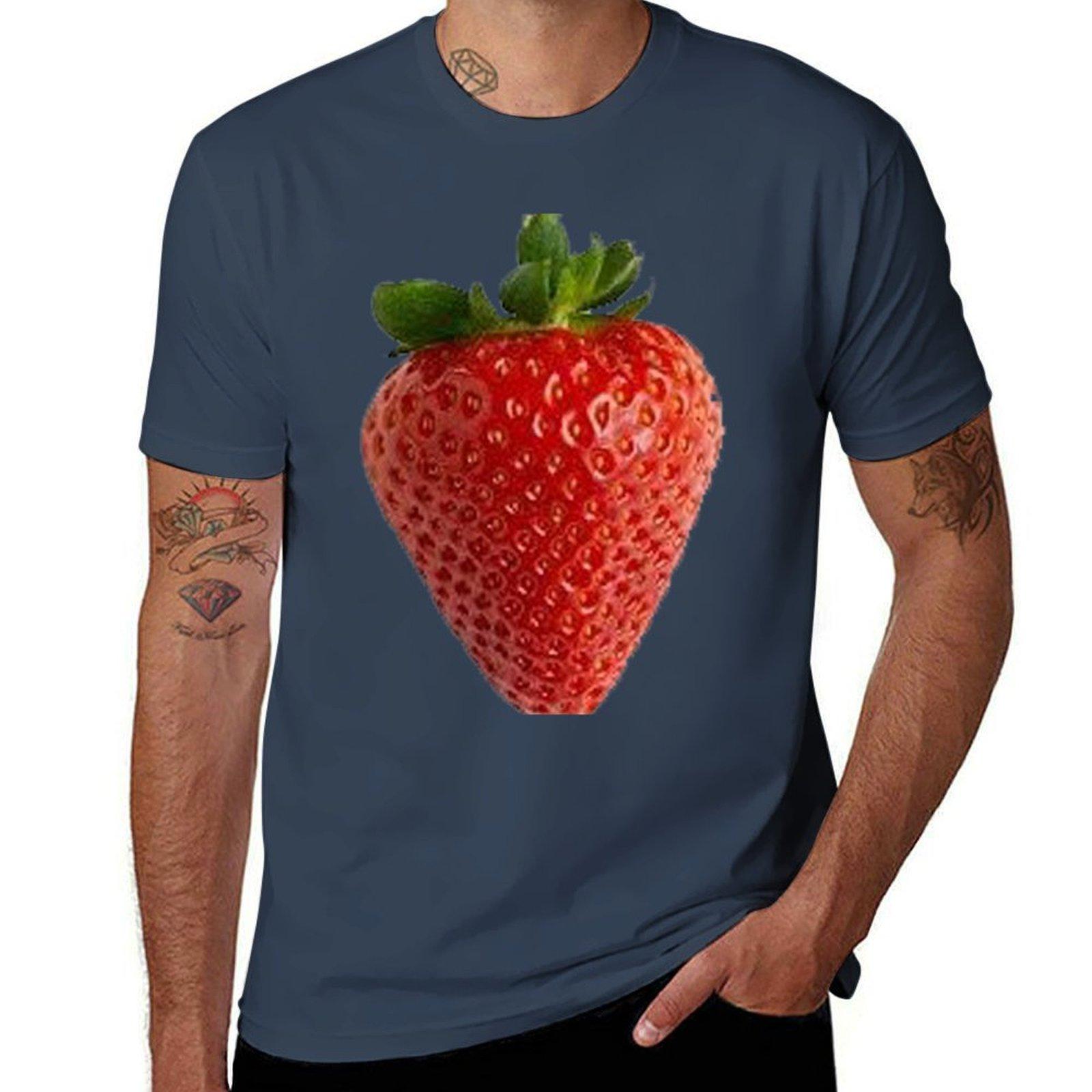 Strawberry Tshirt Holiday All Match Tshirt S