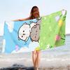 Süßes Cartoon Bubu Dudu 1 Stück Bedrucktes Strandtuch, Weich, Saugfähig & Leicht für Urlaub/Reise/Baden/Schwimmen/Yoga/Fitness