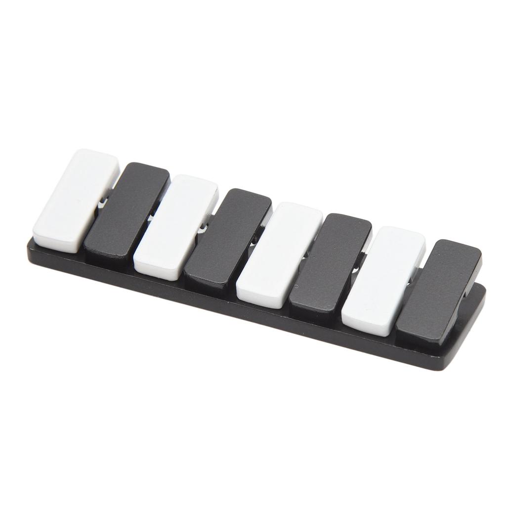 Piano Key Haptic Clicker Toy Zinc Alloy Adult Portable ADHD Slider Anxiety Stress Relief Toy