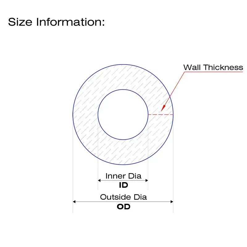 Natural Latex Hose ID1.6/1.7/1.8/2/3mm Wear Resistant High Rebound/chemical Diversion Connection Elastic Hose