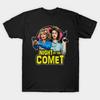 Men Black Print T-shirt Night Of The Comet - Sam And Reggie - 80S Cult Horror Movie No-Cut Transfer Paper Print Cotton Tshirt