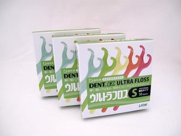 

Lion DENT EX Ultra Floss 10 шт. S узкая межзубная (для пространств) (3 коробки)