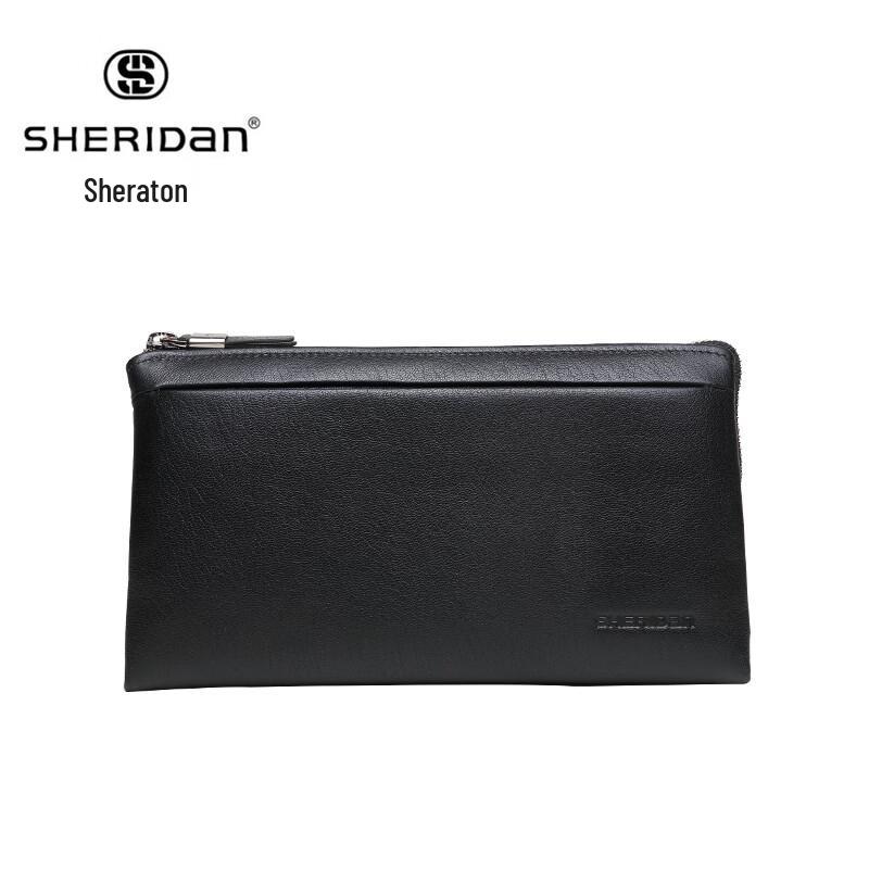 SHERIDAN Men s Top-Grain Leather Clutch Bag 4 inches
