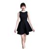 Lined Hepburn Style Sleeveless Black Dress Women's Waist A-shaped Skirt Thousand Gold High-end Skirt Summer New