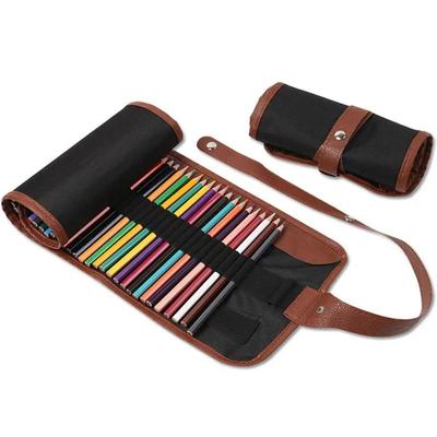 36/48 Hole Reel Pencil Bag Pencil Bag Clip Large Capacity Simple Storage Writing Supplies Student Stationery Supplies Pencil Bag