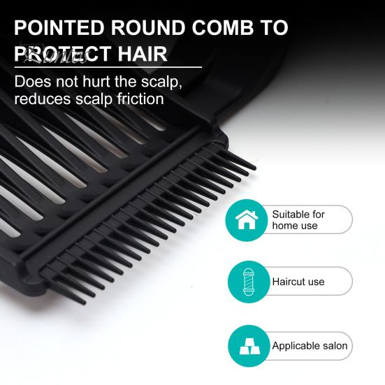 2ks Barber Fade Comb Profesionální polohování Mixování Zakřivený zastřihovač vlasů Hřeben Domácí Salon Kadeřnictví Muži Stříhání vlasů Hřeben Barber Haircut