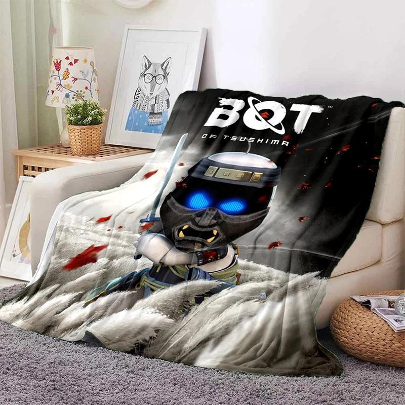 New 29 Style Astro Bot Game Cartoon Robot Gift Blanket,Soft Throw Blanket for Home Bedroom Bed Sofa Travel Picnic Cover Kids