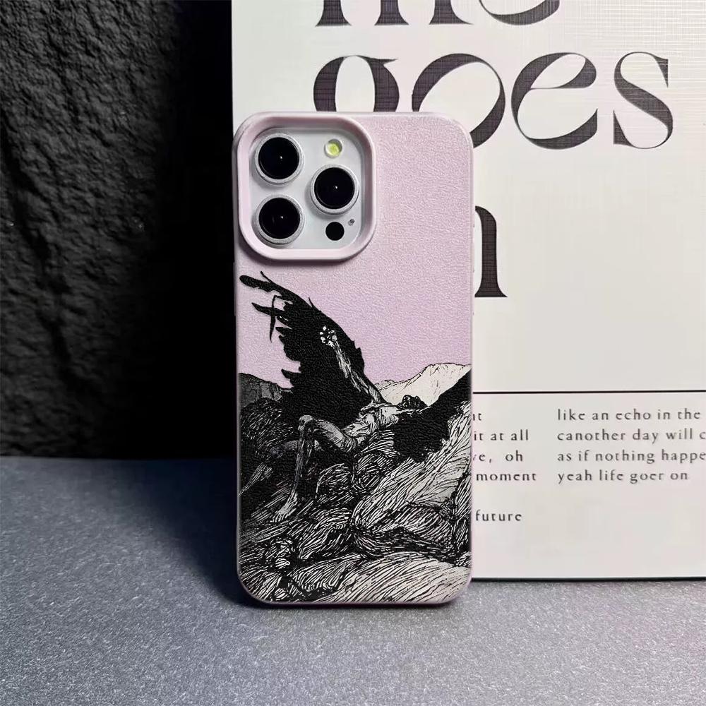 Angel's Wings Phone Case For IPhone 17 16 15 14 13 12 Pro Max 11 16 Plus 17 Air Silicone Shockproof Bumper Cover