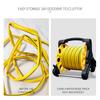 Diy Hose Reel Portable Water Pipe Storage Rack Single Arm Pipe Coiler Garden Hose Reel Abs Water Hose Holder Outside Lawn Yard