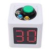 4 Sides Cube Timer Batteries Operated Accurate Seconds Countdown Timer for Chess Poker Race White
