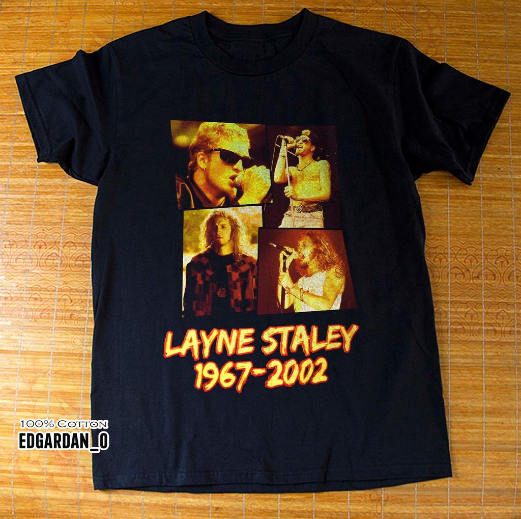Alice In Chains Layne Staley Rock Music Black Unisex TShirt Size SXL