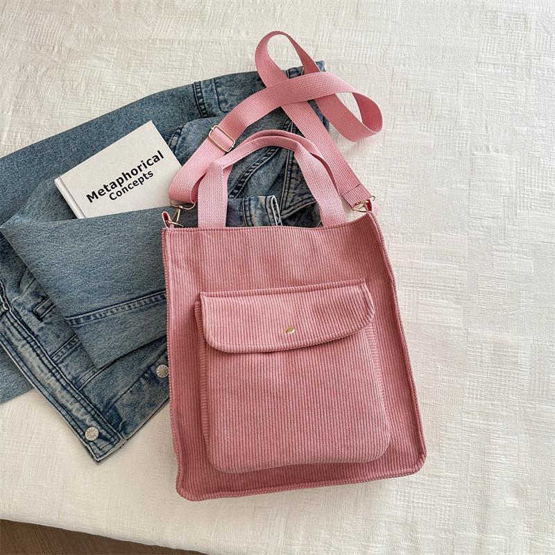 Trendy Canvas Tote Bag For Stylish College Students With Unique Aesthetic Design