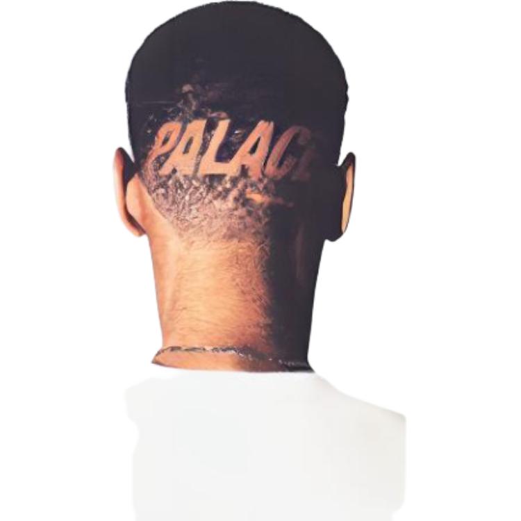 Palace Trim Graphic Character Short Sleeve T-Shirt Unisex Tops White P13TS102