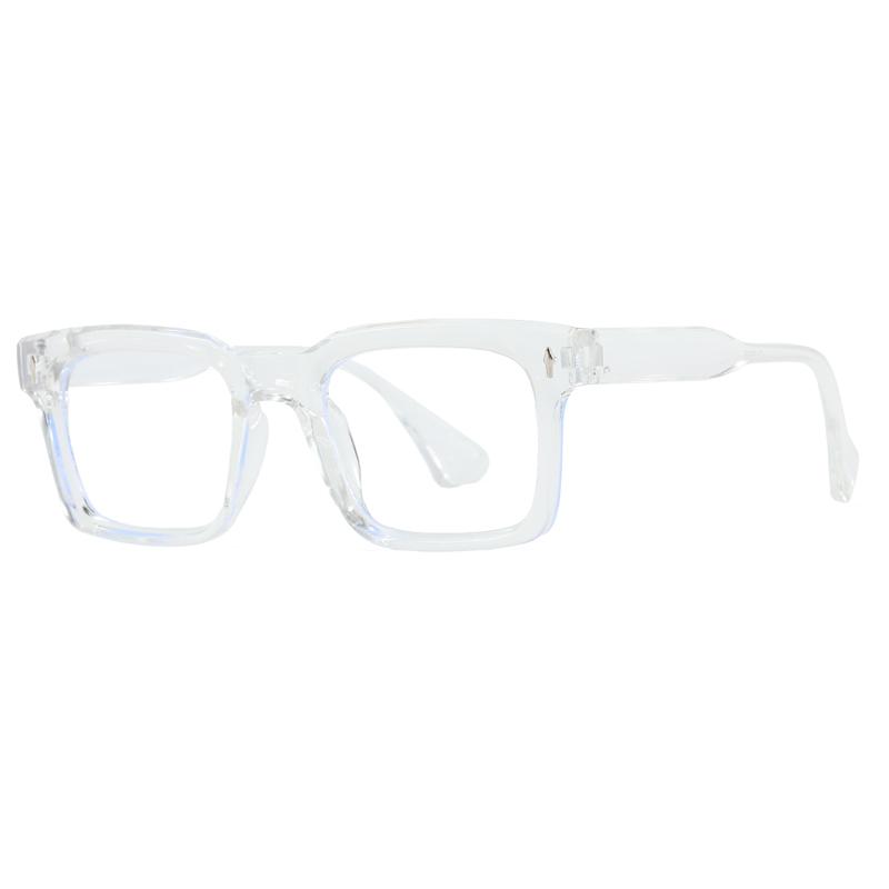 Oversized Square Glasses Anti Blue Light Glasses Large Frame Myopia Glasses Flat Light Glasses Transparent Eyeglasses