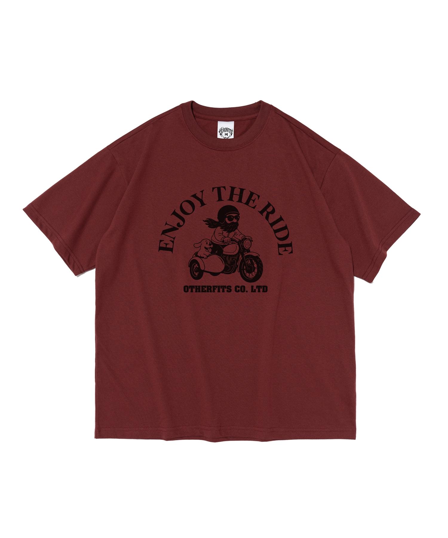 Ader Fits American Rider Short Sleeve T-Shirt (Wine) S