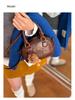 Chic Retro Bowling Bag for Women - Versatile Autumn/Winter 2025 Shoulder & Crossbody Handbag