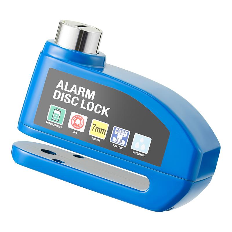 Wasserdichtes wiederaufladbares Motorrad-Scheibenbremsenschloss mit Alarm für Fahrrad Diebstahlsicherung Vorhängeschloss Sicherheitsschutz Fahrrad Motorrad Zubehör