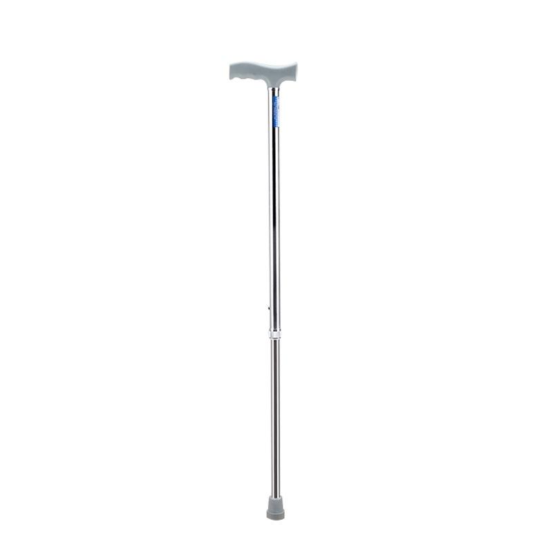 Elderly Trekking Pole Lightweight Foldable Aluminum Alloy Adjustable Length 4-Section Climbing Walking Hiking Travel Plastic