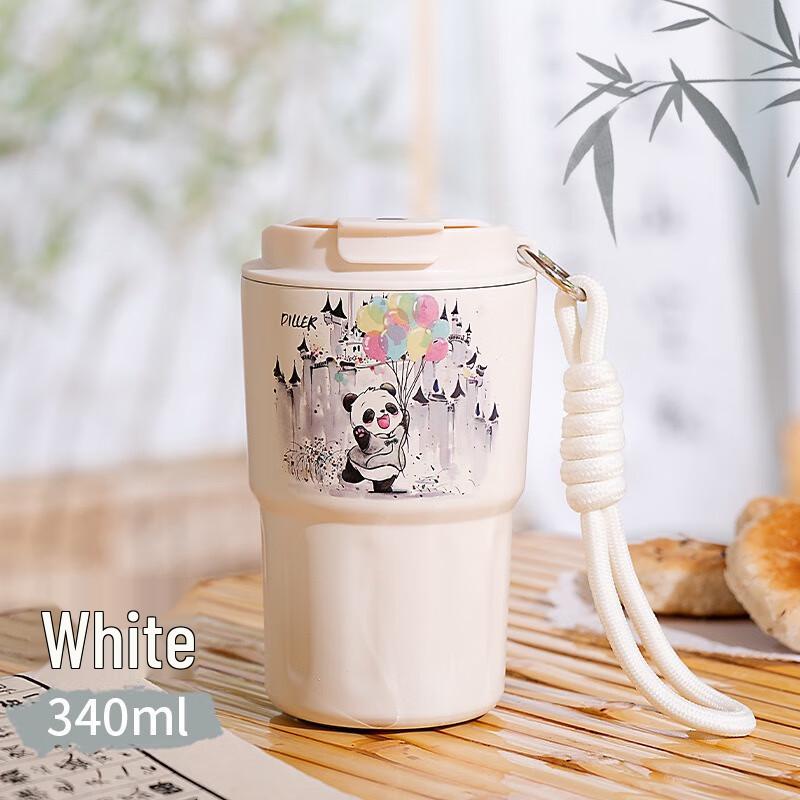 Термокружка Diller Panda для кофе 340 мл