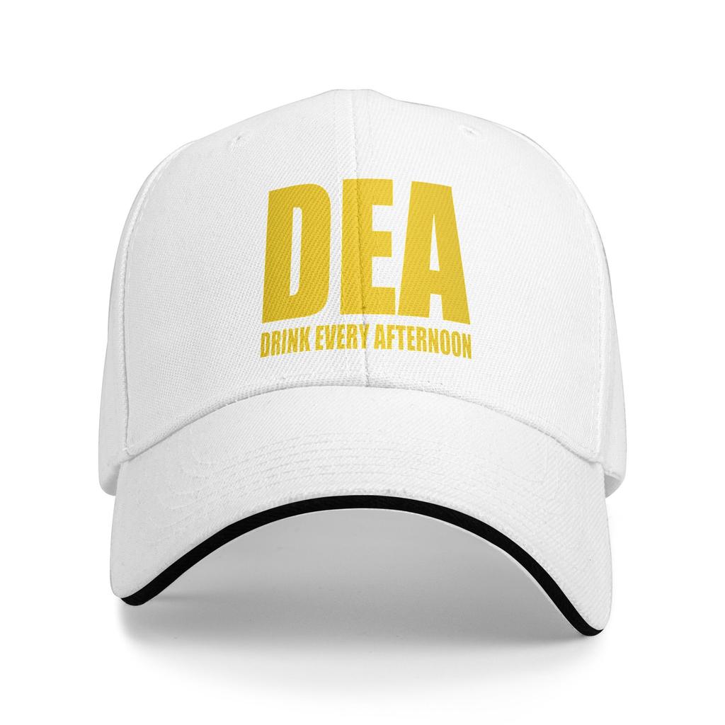 DEA Drink Every Afternoon Baseball Cap  Fitted Retro Hip Hop Hats Summer Couple Women Hiking Fishing Baseball Caps