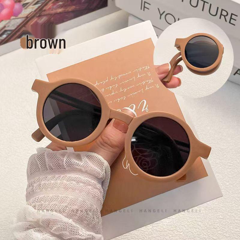 G-Family Gradient Blush Multi-Color Sunglasses with Vertical Rice Nail Design