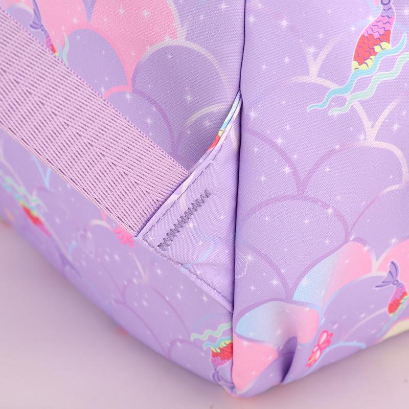 3Pcs/set Backpack for Girl School Teen Student Knapsack Women Rucksack with Lunch Bags Pencil Bag Fish Scale Style Bags