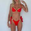 Europe And The United States Popular Solid Color Bikini Two-Piece Swimsuit Strap Halter Sexy Belt Accessories Bikini Swimsuit