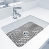 NUOLUX Sink Free Drying Mat Mat, Sink, Silicone, Drainer, Anti-Slip, Cut, Sink, Protective, Countertop, Kitchen, Multi-Purpose, (Gray, 6635cm)