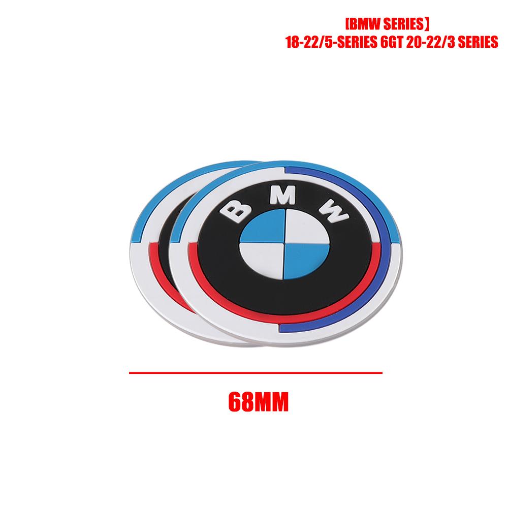 2Pcs Silica Gel Car Coaster Water Cup Anti-slip Pad Auto Accessories For Bmw M Performance E46 F10 E39 F20 E36 E90 E60 F30 X3 X5