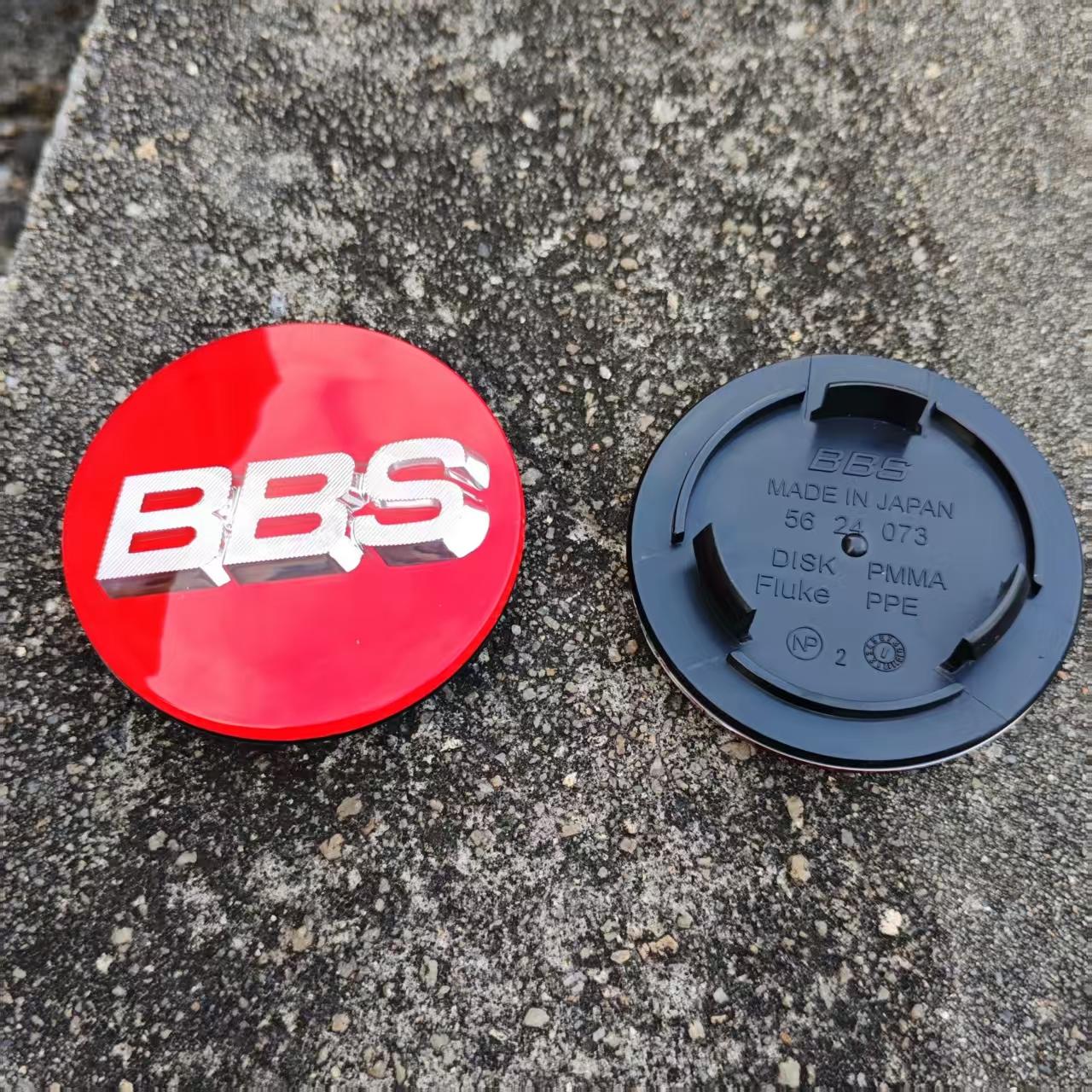 

4pcs Red Silver 70mm BBS Emblem Stickers modified Acrylic wheel hub center cover For BBS 0924030 5624073 5624120 70mm&4pcs