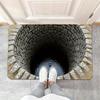 Vortex Well Mat: A Stunning Optical Illusion for Your Entrance | Unique Floor Mats | 3D Graphic Designs Skid resistant carpet