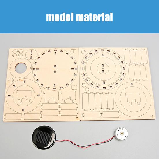 Solar doble ringer STEM Science Kit Barn Tre 3D Puslespill Sett DIY Utdanningsvitenskap Eksperiment Prosjekter Håndverk Byggeleke Småbarn Gutter Jenter Gave