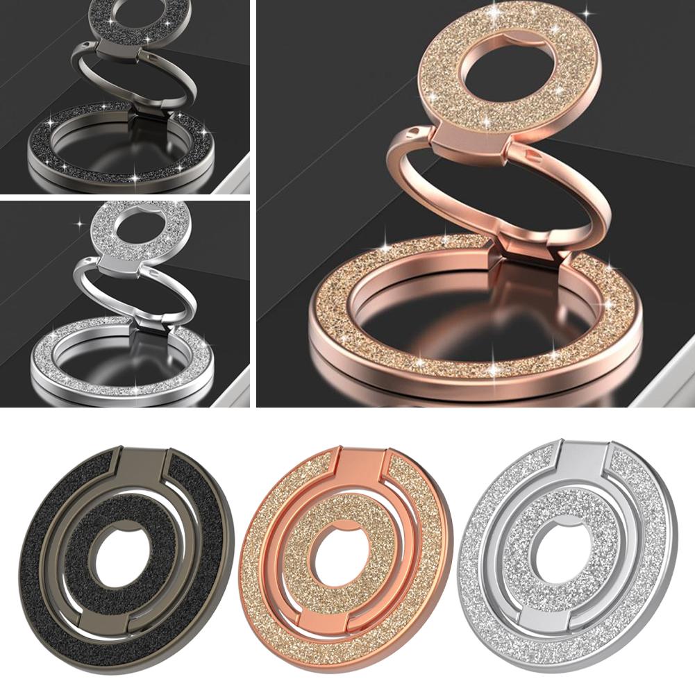 Mobile Phone Strong Magnetic Holder for Magsafe Double-sided Magnet Stand Portable Folding Ring Bracket for Xiaomi iPhone 16 15