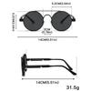 Vintage Round Sunglasses Men Fashion Punk Outdoor Casual Shades Women  New in Trendy Brand Design Decor Sun Glasses