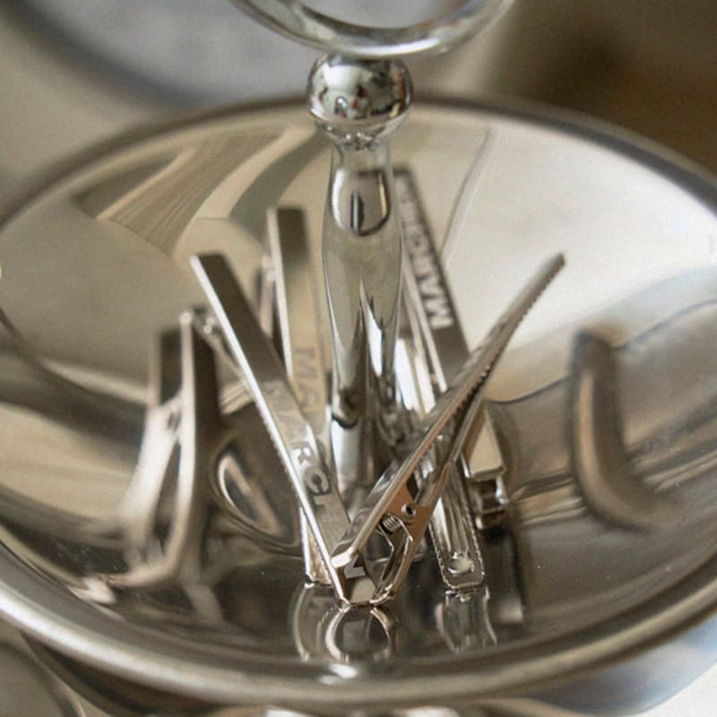 Marchen [2pcs] Twin Logo Clip Hair Pin