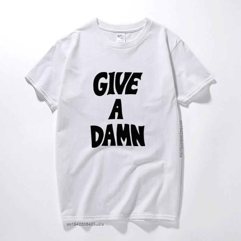 Give A Damn As Worn By Alex Turner T-Shirt Premium Cotton Music Top Camisetas Hombre Fashion Short Sleeves Tee Shirt