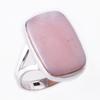 Natural Pink Opal Gemstone Handmade 925 Solid Sterling Silver Ring Size 9 V3p36