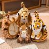 Tiger Simulation Little Pet Plush Stuffed Toy Pp Cotton Fill Kids Room Decor