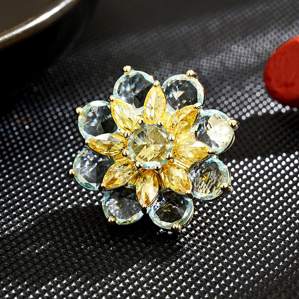 Fashion Crystal Flower Brooch Pin Rhinestone Brooches Party Jewelry Wedding Gift