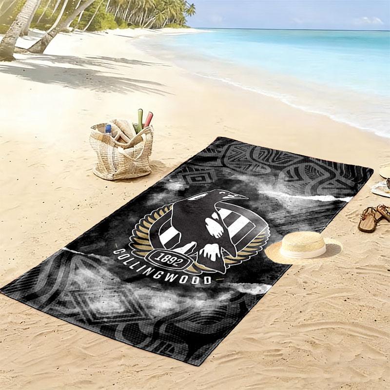 Magpies Spirit Print Beach Towel, Large Soft Quick Dry Towel for Beach Camping Swimming